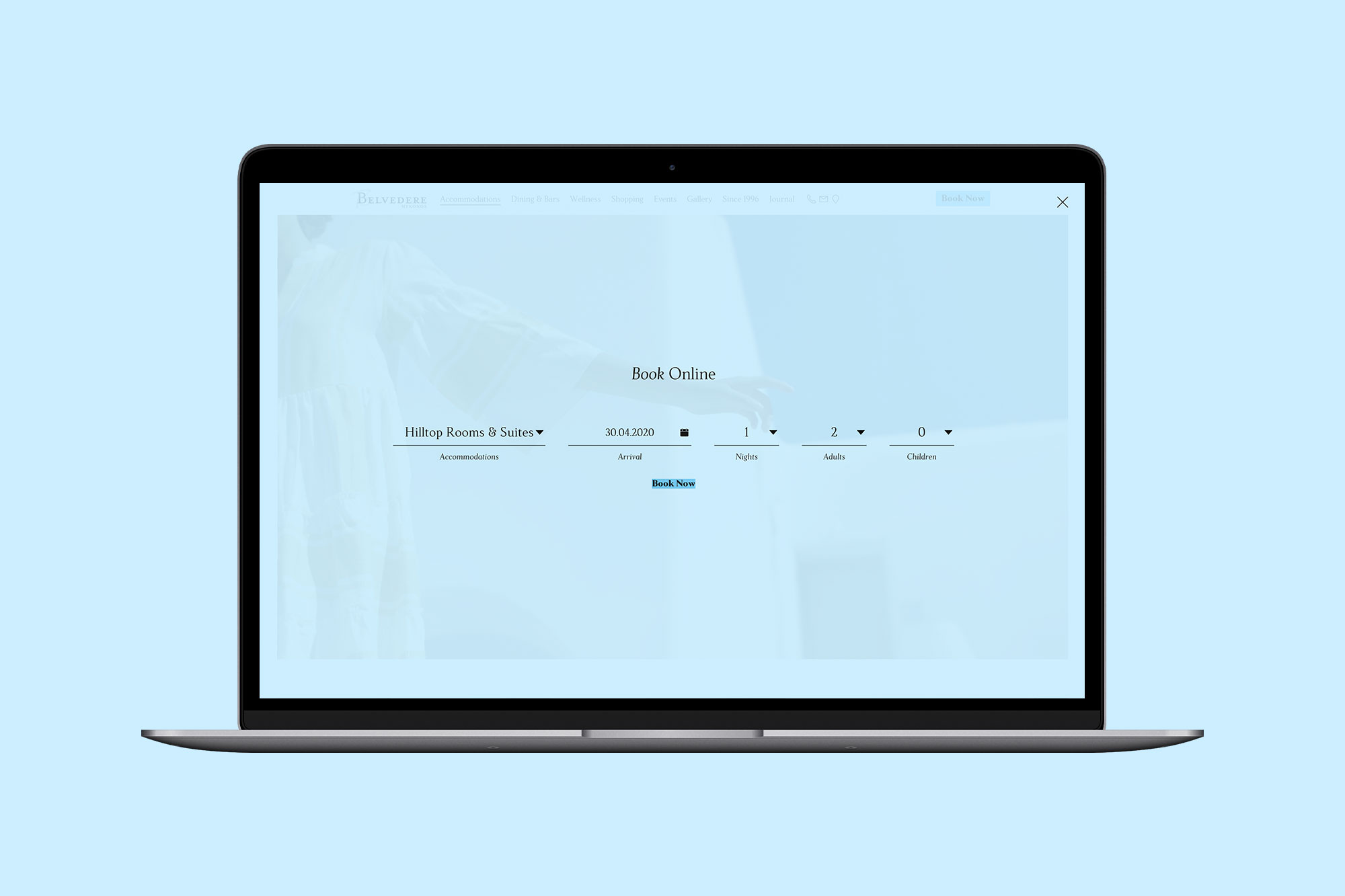 Belvedere Hotel Mykonos - Online booking Engine for Hilltop Rooms and Suites and Little Venice Pied-a-terre