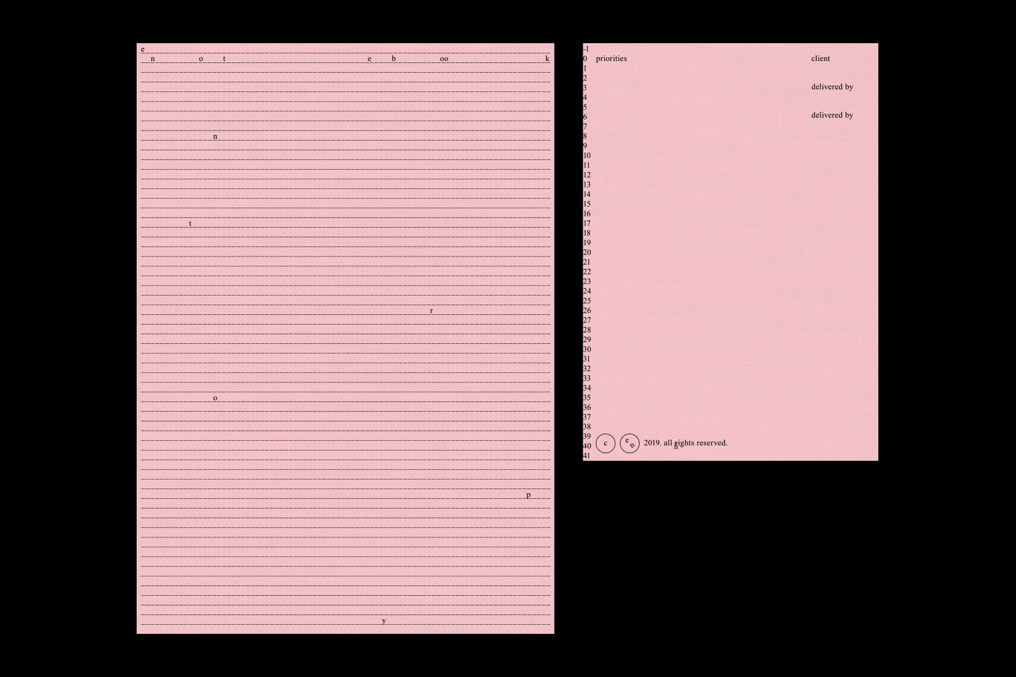 Entropy Media Urgency - Priorities Sheet & Notebook Design