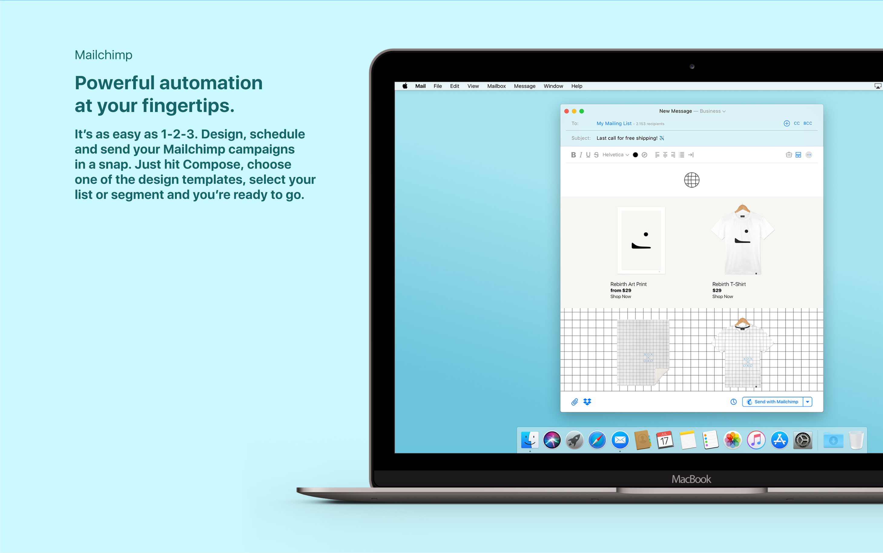 The new macOS Mail concept - Mailchimp extension