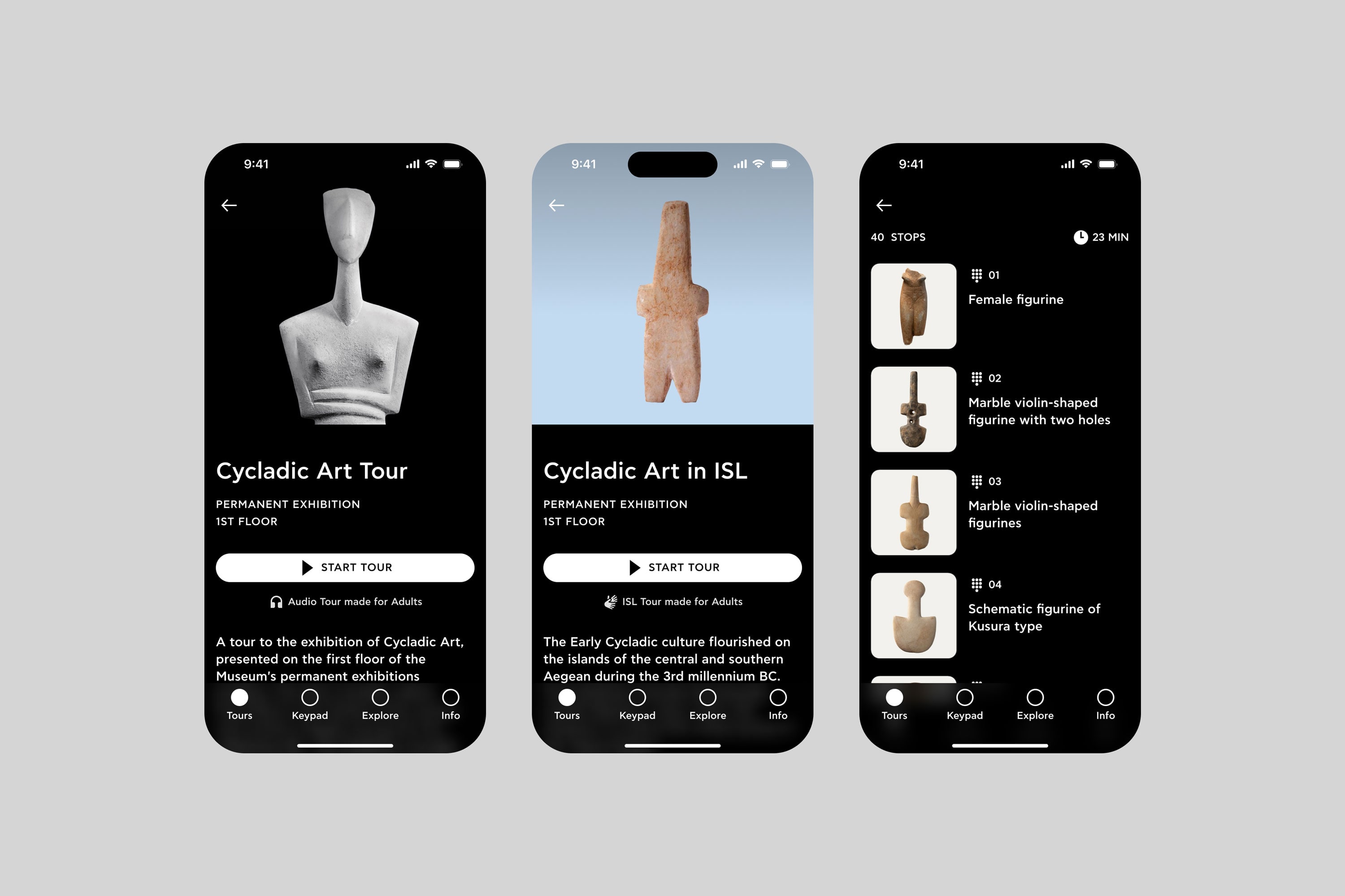 Museum of Cycladic Art - Cycladic Art Tours in Audio and Internation Sign Language ISL formats