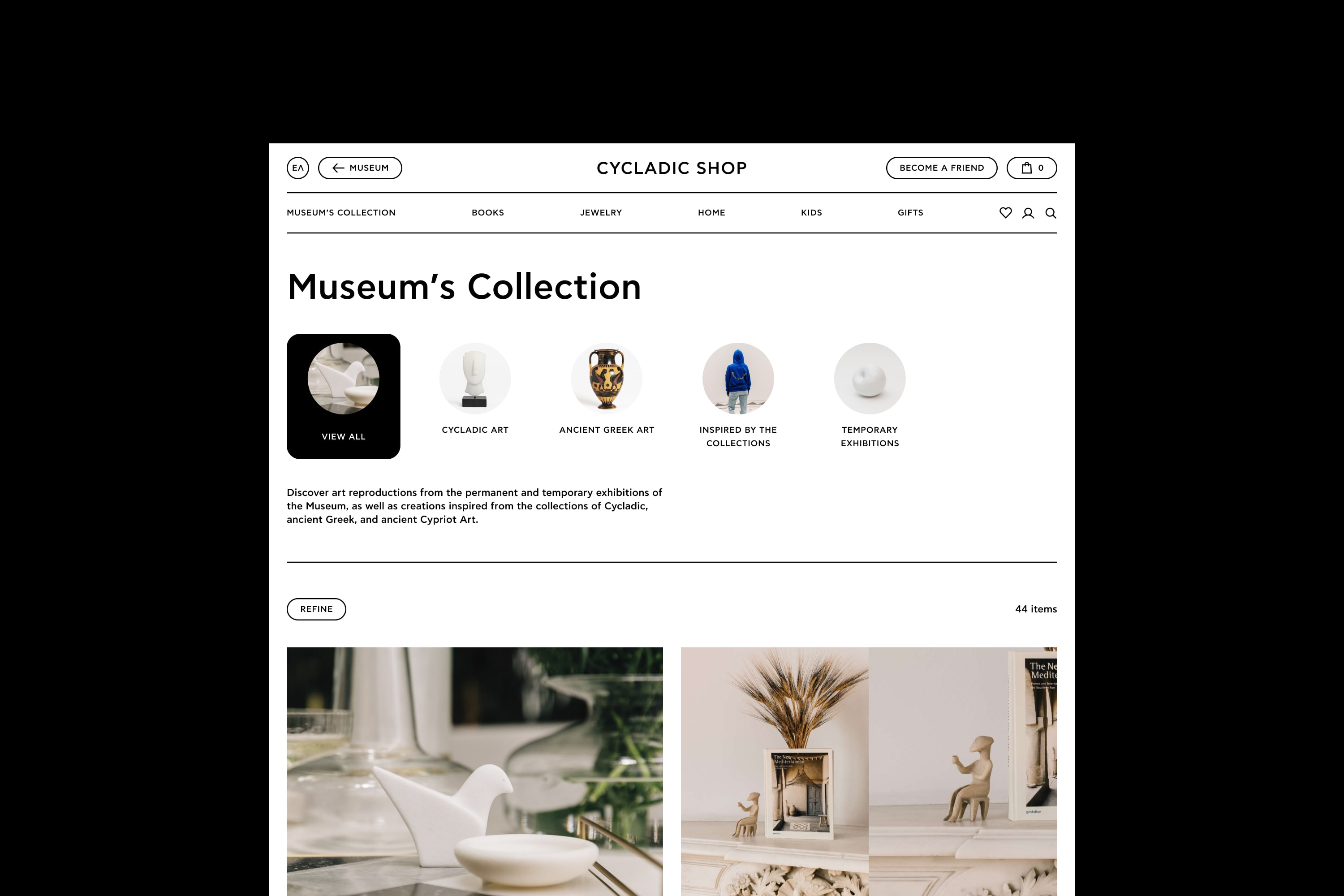 Museum of Cycladic Art - Cycladic Shop Online Store Museum Collections