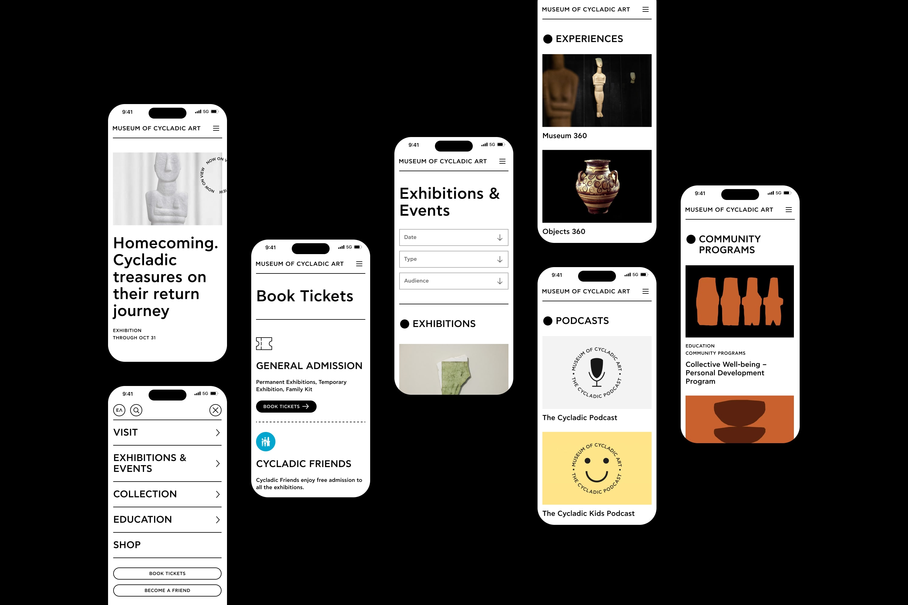 Museum of Cycladic Art - Mobile Screens