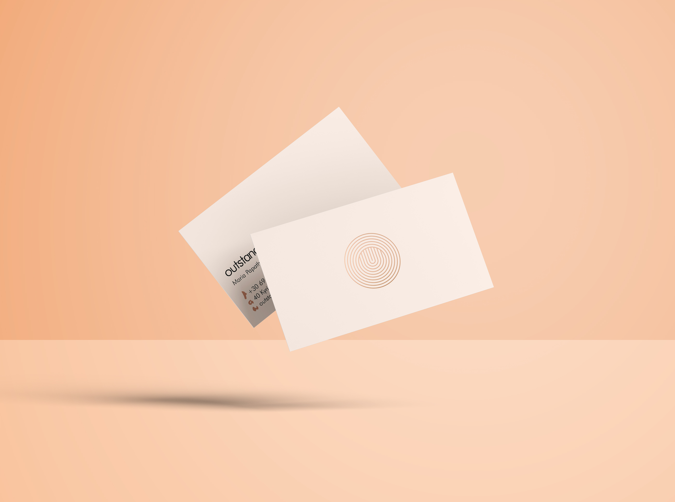 Outstand Bespoke Communications - Business Cards - Maria Papathanasiou Arones