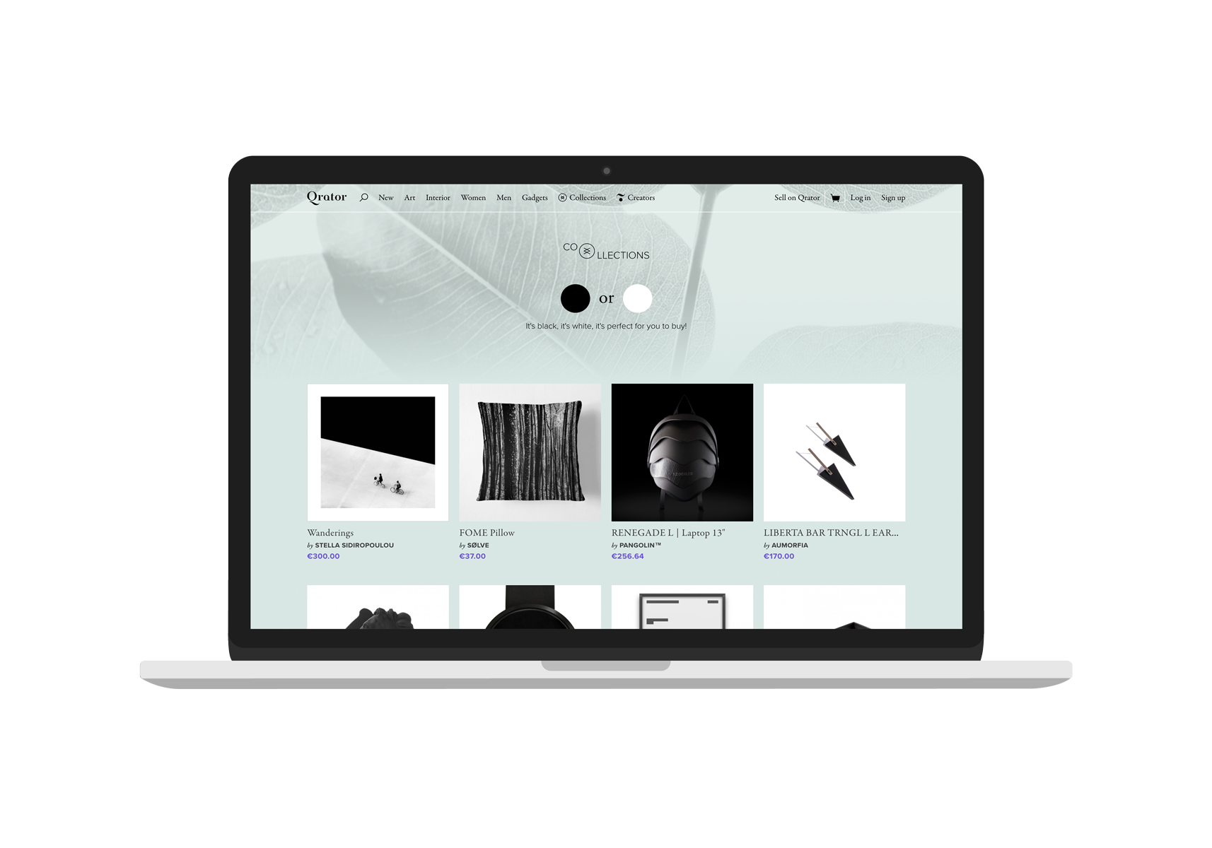 Qrator.com - Marketplace for Art & Design - Collections Page