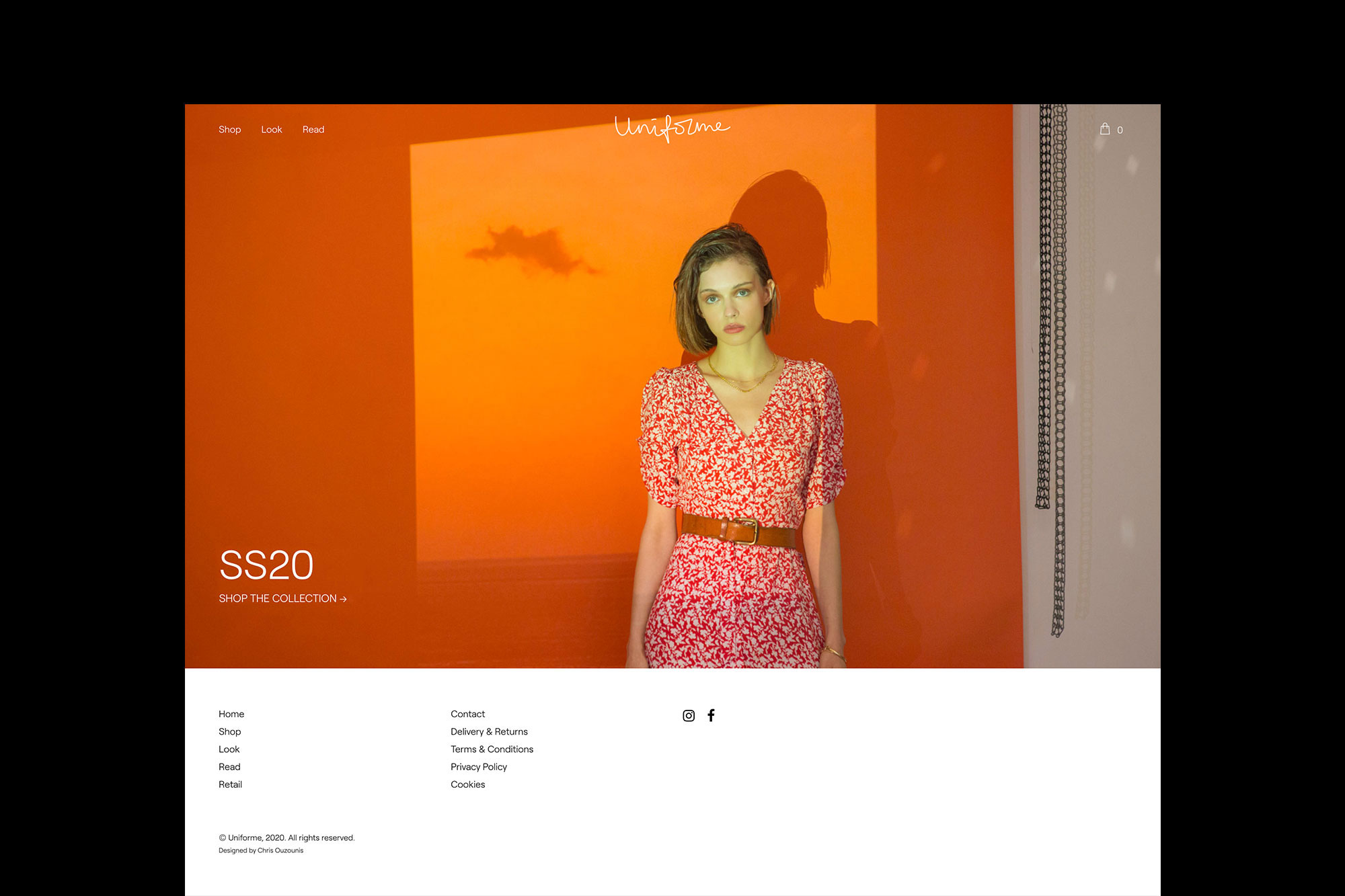 Uniforme Athens - Website Design - Homepage