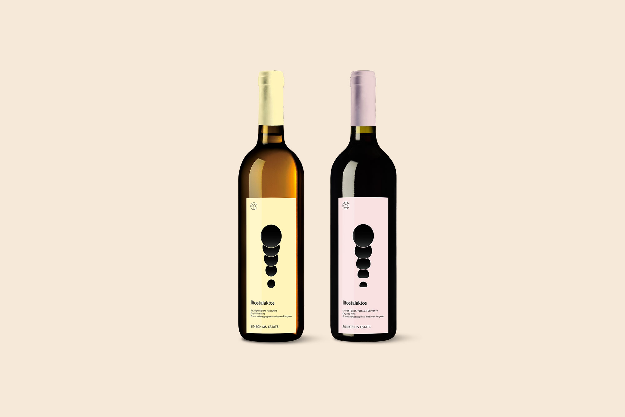 Winery - Red and White Wines Label